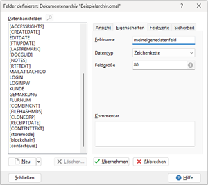 Eigene Attribute definieren