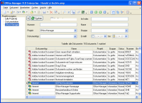 Office Manager DMS 9.0: Screenshot des Programmhauptfensters